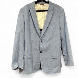 NWT IZOD Men’s Checkered Blue Blazer | XL